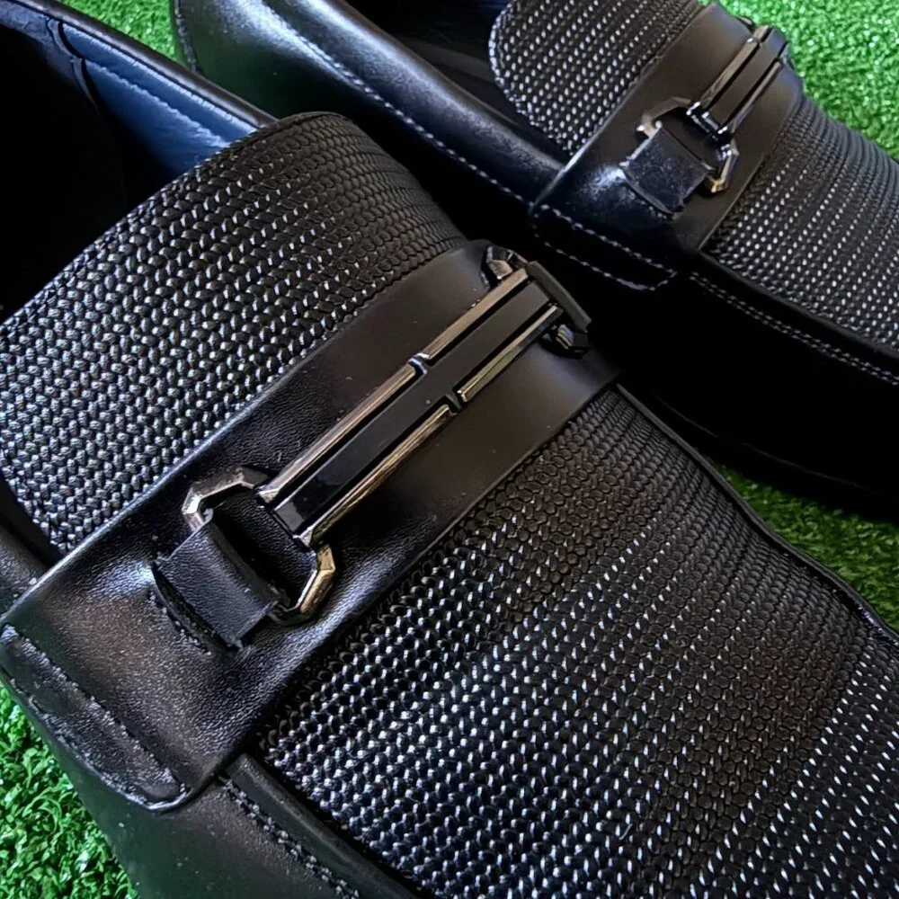 Amalfi Men's Black Slip-On Loafers